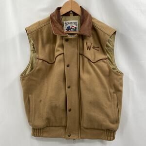 Branded western tan vest
